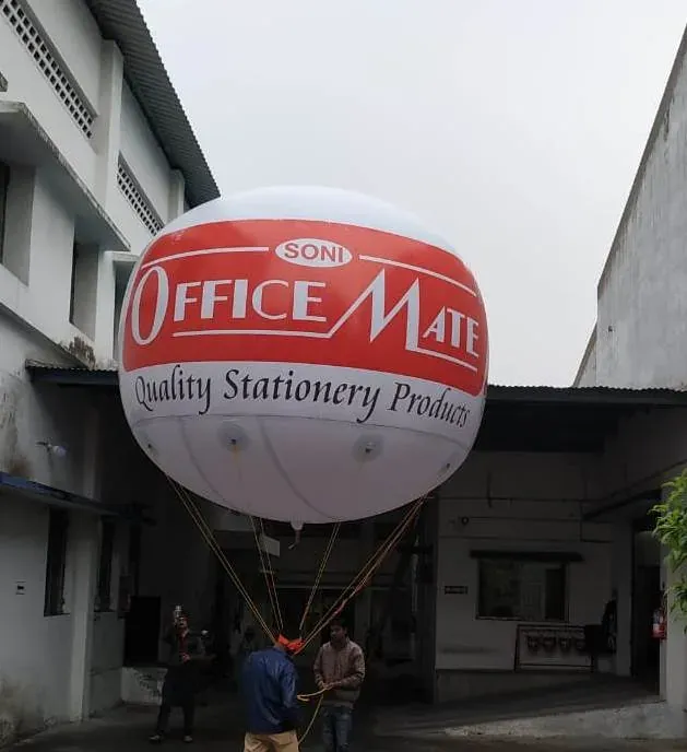 Branded advertising balloon display, 8–20 Ft, Sunrise Gases Nagpur