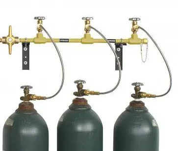 Gas cylinder manifold bank, Sunrise Gases Nagpur