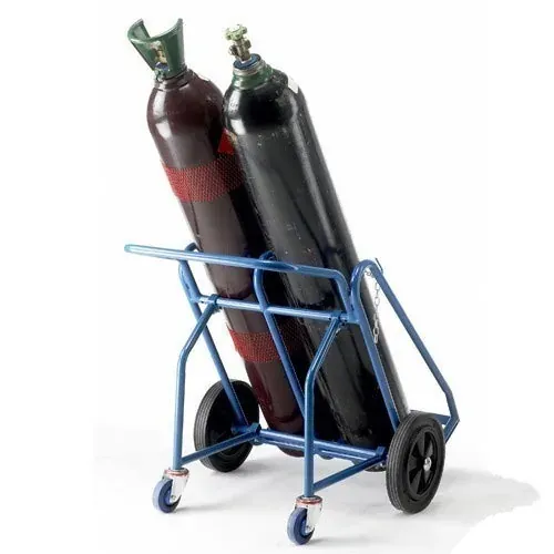 Gas cylinder trolley for safe cylinder handling, Sunrise Gases Nagpur