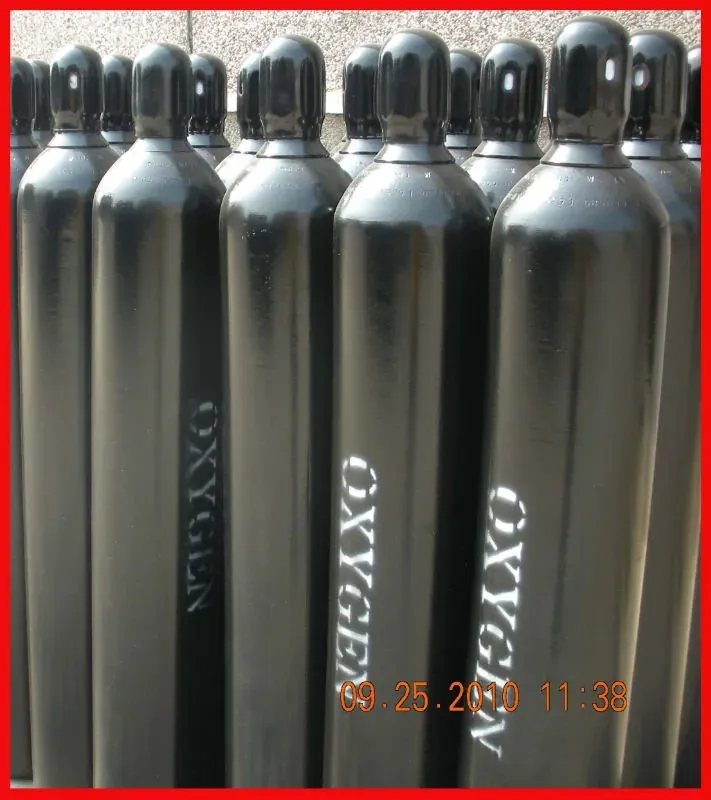 Industrial oxygen cylinder in factory, Sunrise Gases Nagpur